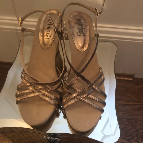 Ingledew’s Wedge Leather Sandal Size 7.5 - Picture 4 of 7